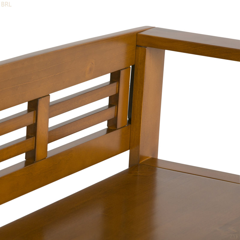Adams - Banc de rangement pour hall d'entrée, Marron clair