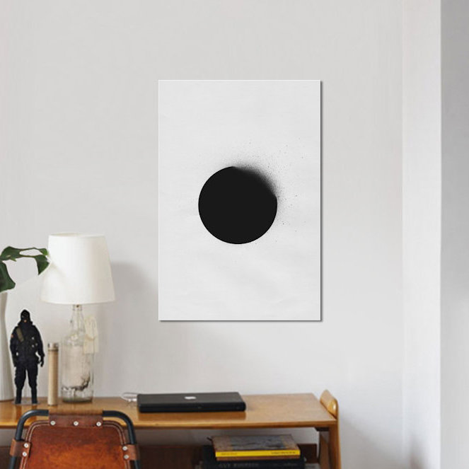 « black i », reproduction d’art sur toile, H 12 po x l 8 po x P 0,75 po