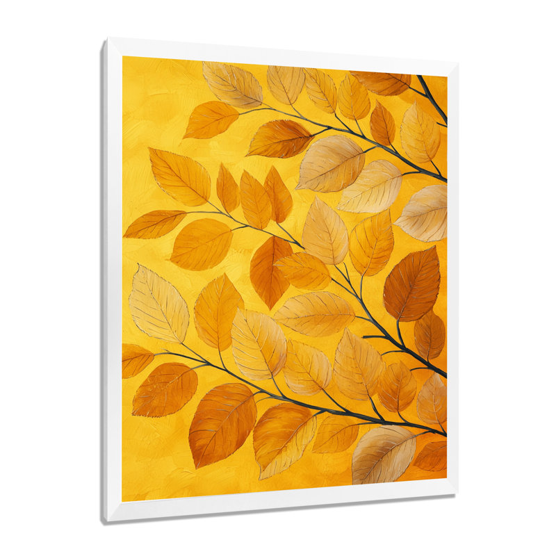 Jesse - Floral Canvas Wall Art, H 32 po x l 24 po, Reproduction encadrée d'une seule photo, Blanc