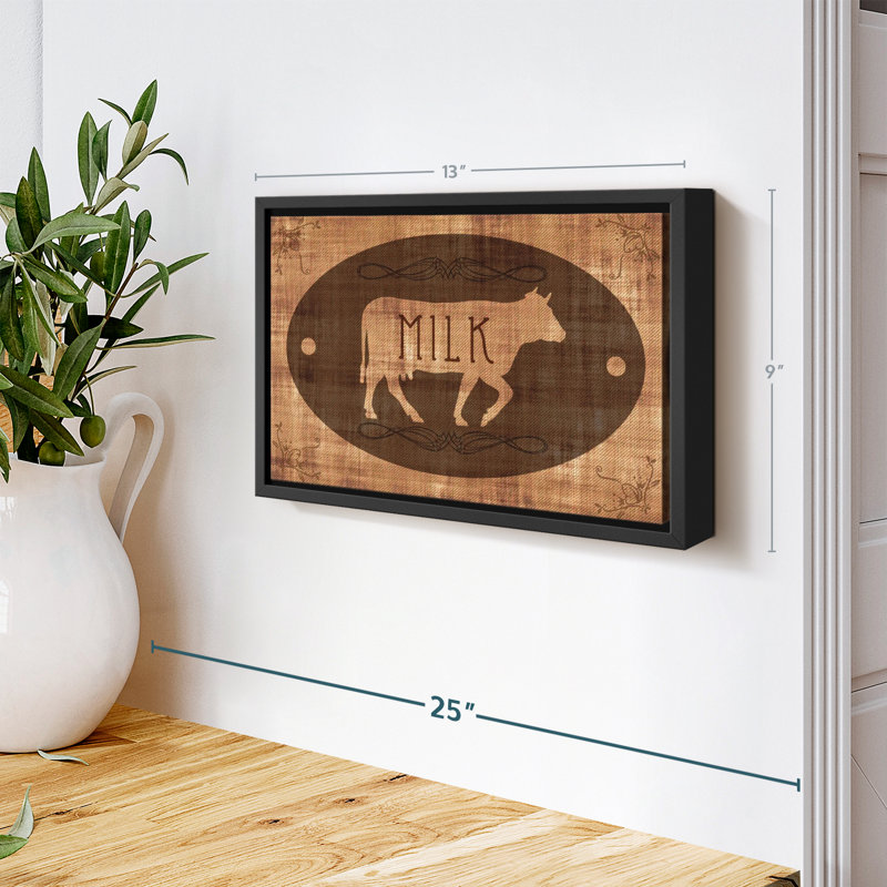 " Cow Milk Wall Art ", 9" H x 13" W