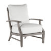 Chaise de patio en teck avec coussins Croquet