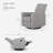 Upholstered Swivel Reclining Rocking Chair-50983397
