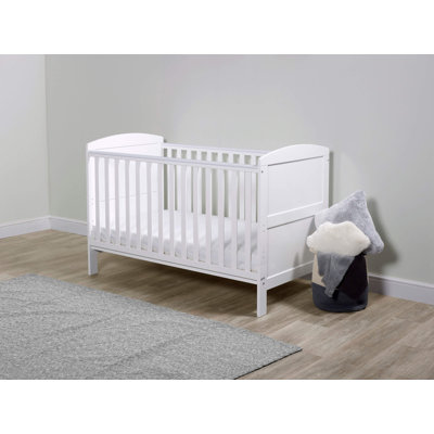 Coleby Classic Cot Bed and Premium Sprung Mattress - White