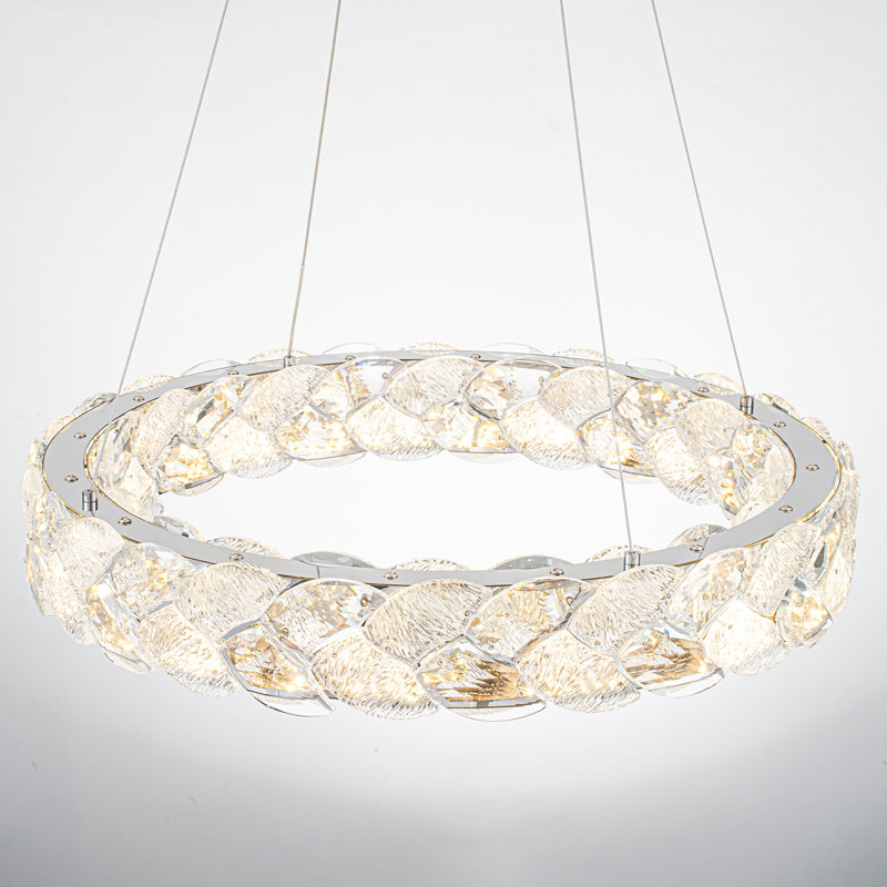 Lustre en cristal 20 po Modern