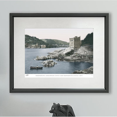 Dartmouth, Kingswear Castle And Dartmouth Castle C1875 - Single Picture Frame Print