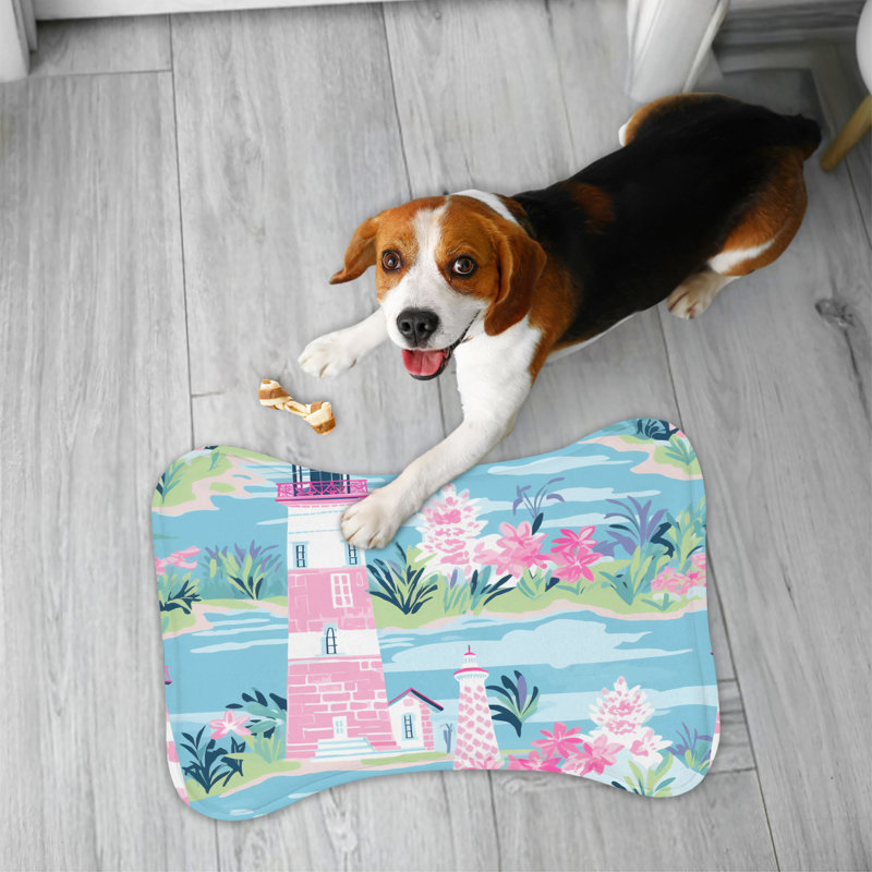 Classy Coastal Beacons - 1 Piece Bone Shape Feeding Mat