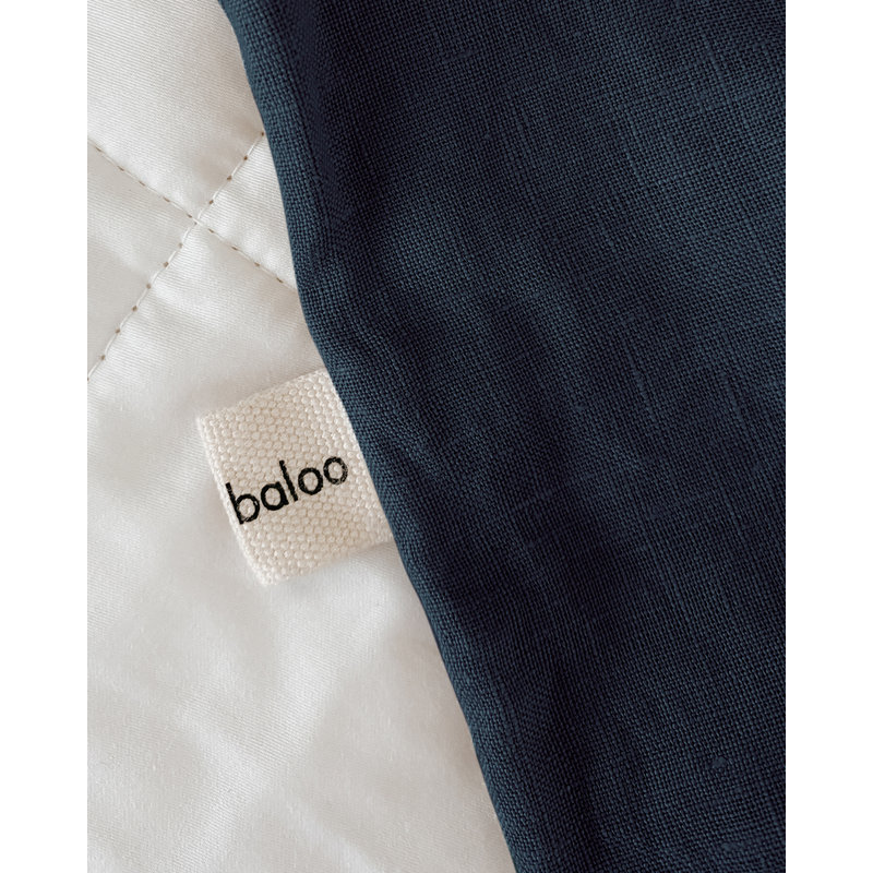 Housse de couette Baloo Living French Linen - Jeté (42 x 72), Marine