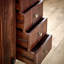Ayonah Solid Wood 80cm W 5 - Drawer Chest of Drawers