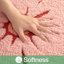 Tapis de bain à fleurs roses, absorbant et antidérapant, 51 x 81 cm.