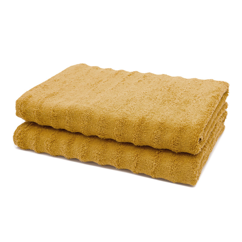 Midweight Bath Towel, Mustard