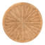Table de bout ronde en rotin naturel - Table d'appoint en forme de tambour en osier tissé à la main pour le salon ou la véranda, miel clair
