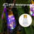 Solar Outdoor String Lights 24FT Vintage Rope Hemp Solar Lights With 20 Shatterproof Bulbs,8 Modes Solar Powered String Lights With Memory Function, Waterproof For Garden,Camping,Café