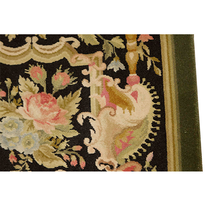 La Wool Floral Area Rug