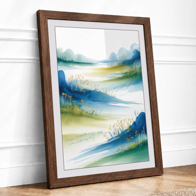 River Through Mist Japandi - Print