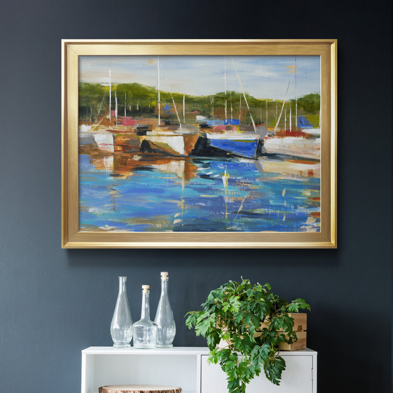 Safe Harbor - reproduction de cadre photo sur toile, Doré, H 18,5 po x l 24,5 po x P 1,5 po