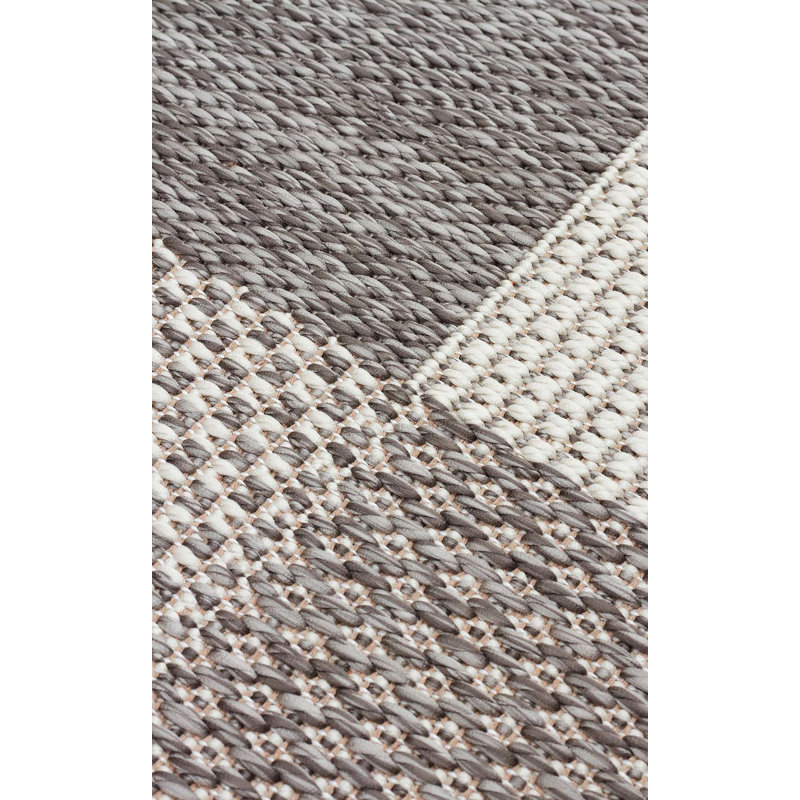Willemien Premium Flatweave Carpet, 100% Cotton, 6.6 x 9.5 ft, No Pile, 1.8 lbs/sq ft | Machine Washable, Grey Color | Easy to Clean with Vacuum & Spot Remover | Ideal for Living Rooms & Bedrooms, Soft & Durable Design