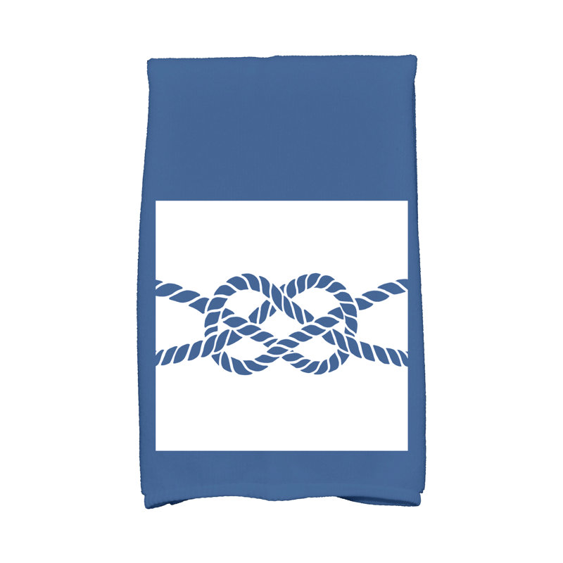 Débarbouillette Knot, bleu