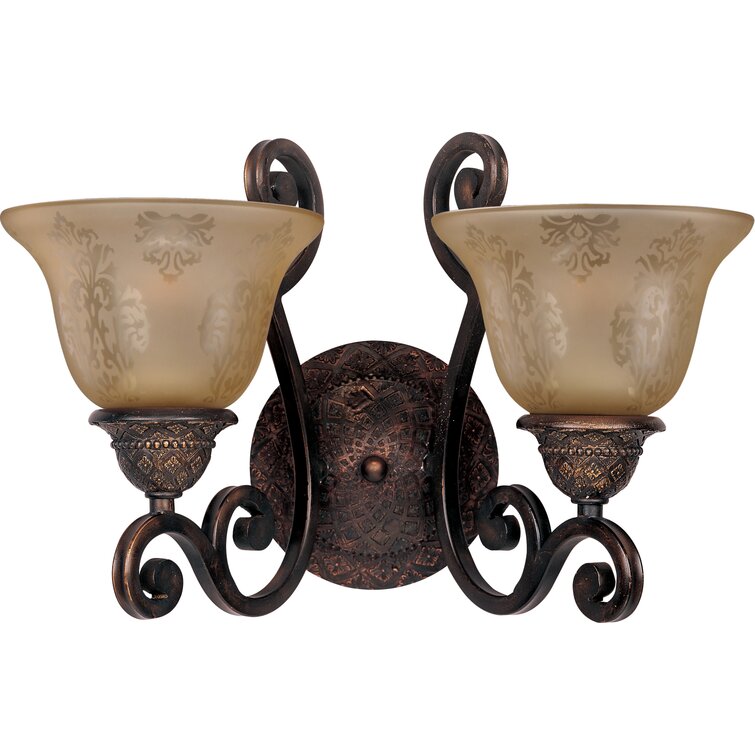 Hopson 2-Light Dimmable Oil Rubbed Bronze Vanity Light