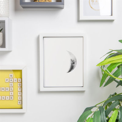 Nicola Spring - 8" x 10" White 3D Box Photo Frames - 5" x 7" Mount - White