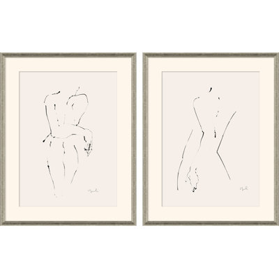 «Reveal I & II» par Carrier and Company Art - Ensemble de reproductions sur papier