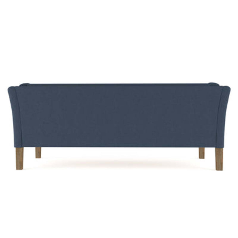 Charlton Flared Shelter-Arm Sofa, 31" H x 72" W x 33" D, Weathered, Box Weave Linen Blush