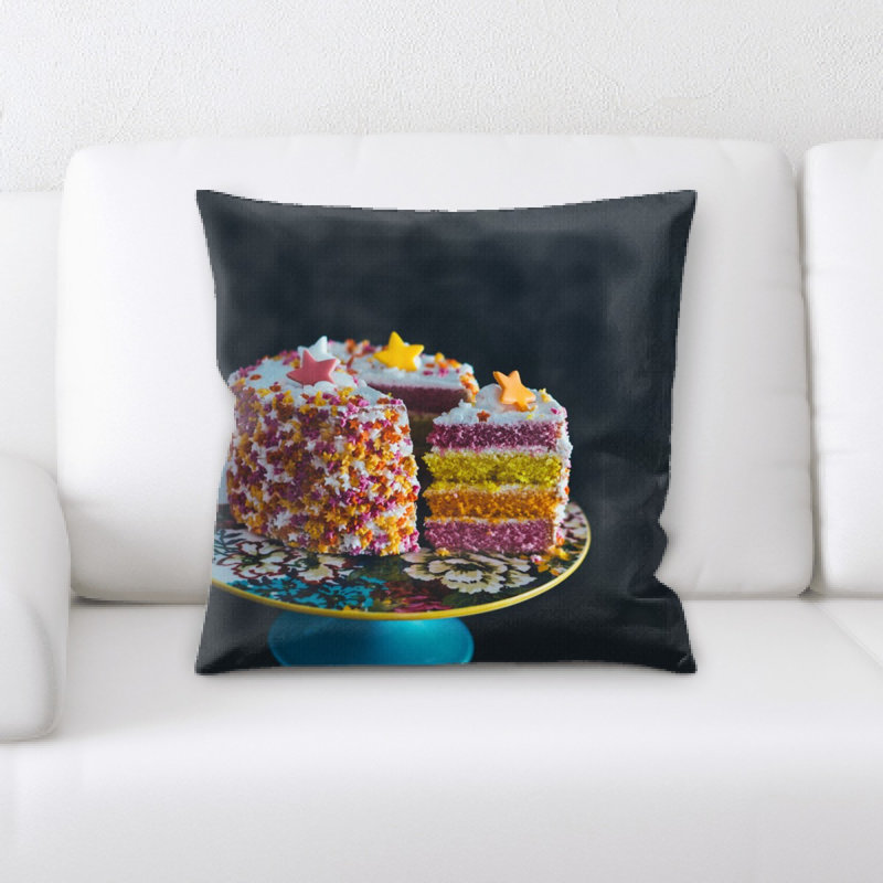 Microsuede Reversible Throw Pillow