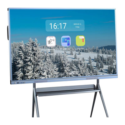 JYXCN 4K Smart Board 55 pouces à écran tactile tout-en-un, tableau blanc interactif avec double système et partage de nuage Idéal pour la salle de classe, le bureau et les présentations? (Comprend un support mural)
