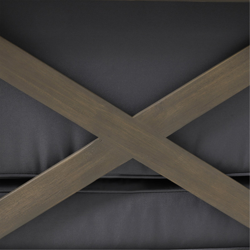 X-Back Right Corner Bench, Grey, Grey
