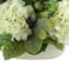 Hydrangea, Eucalyptus And Evergreen Holiday Arrangement In A Ceramic Pot