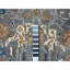 2'x3' Jubilee Grey Hand Knotted Heris Design Wool Oriental Mat Rug 9ADD3E3029F64C0FB7DEB5EDE039F4E9