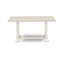 Ensemble de mobilier de salle à manger 7 pièces composé d'une table de salle à manger rectangulaire avec pieds en V et 6 chaises rembourrées en similicuir blanc, multicolore-843776057