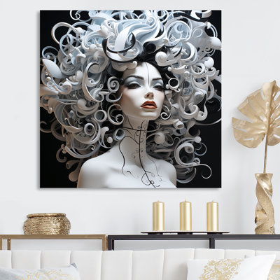 Art sur toile noir et blanc