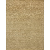 Hand Knotted Wool Chevron Area Rug in Honey