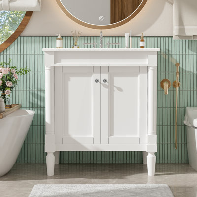 Meuble-lavabo 30 po avec lavabo en céramique