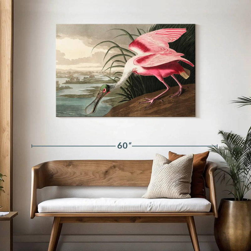 Brampt Roseate Spoonbill, 30" H x 45" W