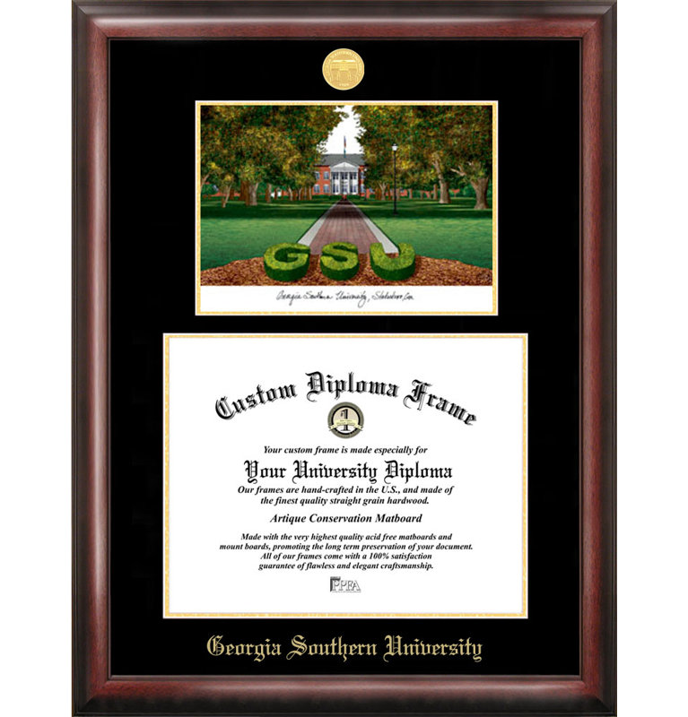 Cadre photo georgia southern diplôme NCAA