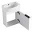 Meuble-lavabo simple mural 16 po avec plateau en céramique Deatsville