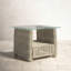 Joey 27'' Glass Outdoor Side Table