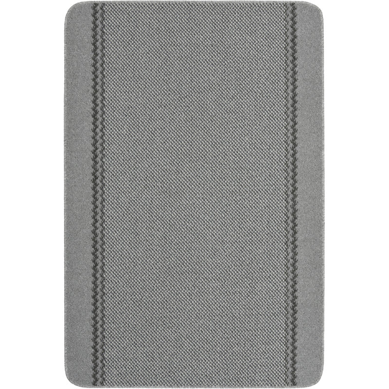 Draco Kitchen Mat, Rectangle 133 x 190cm, Silver