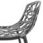 Tabouret de bar extérieur H 31 po en forme de découpes florales avec dossier et repose-pieds Houser Devon-91303740