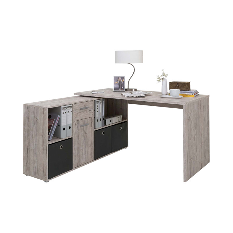 Elizabeth 2 Piece Writing Desk Office Set, Sand Oak