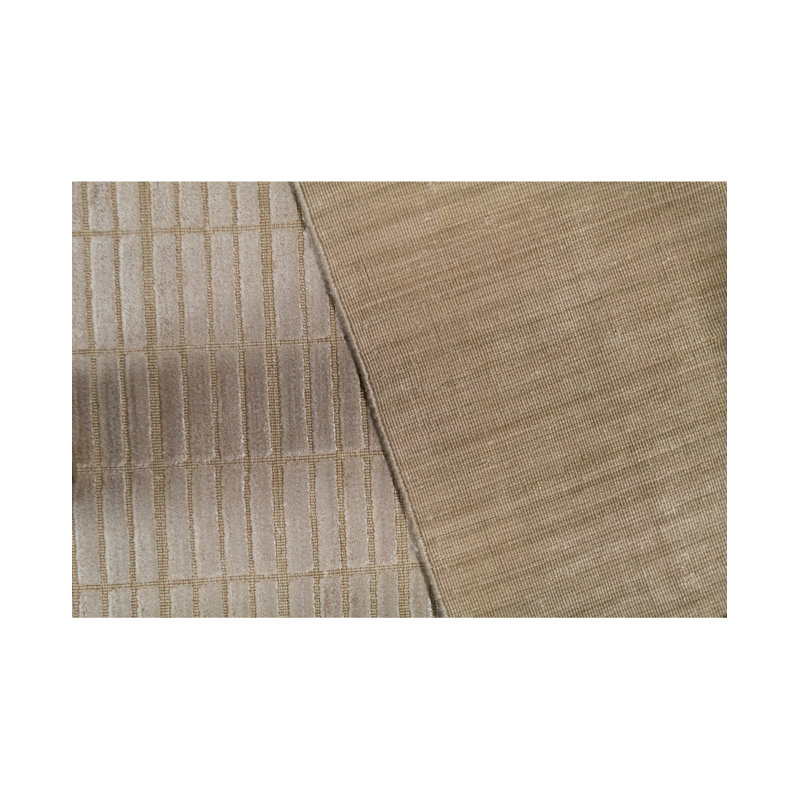 Plaid Area Rug in Beige