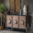 Black Solid Wood Sideboard