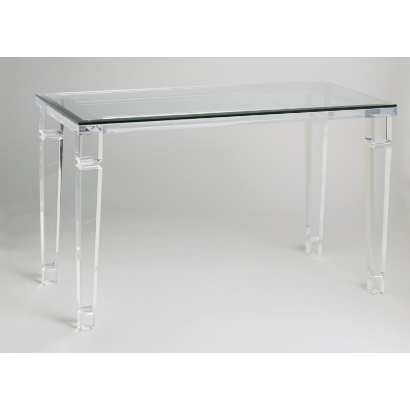 Philipe 54'' Glass Top Console Table