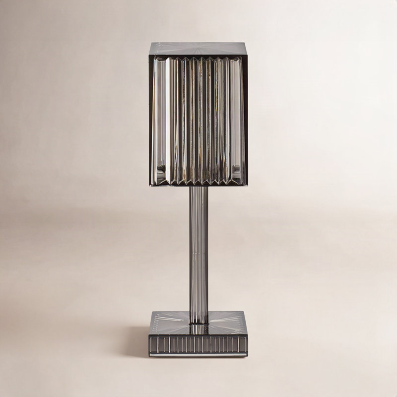 Gatsby Square Resin Table Lamp, Fume