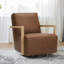 Fauteuil d'appoint pivotant en bois Ricki-1313601652