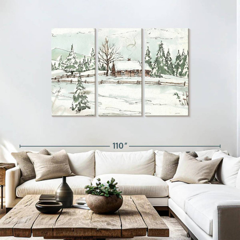 Alvord Cozy Winter Wonderland, H 48 po x l 74 po