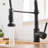 Matte Black Pull Down Faucet For Kitchen - Single Lever, Leak Proof, To Water Spots And Fingerprints In Lever Control, Brass, Stable Temperature Control