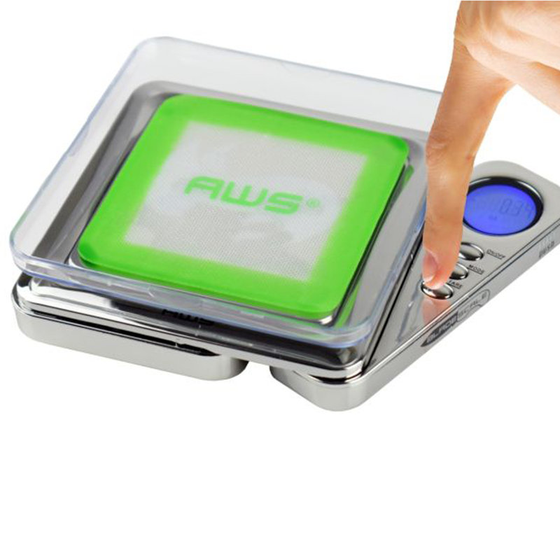 Chrome Digital Pocket Scale with Backlit Display