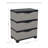 Freestanding Plastic 3-Drawer Storage Unit-701494768